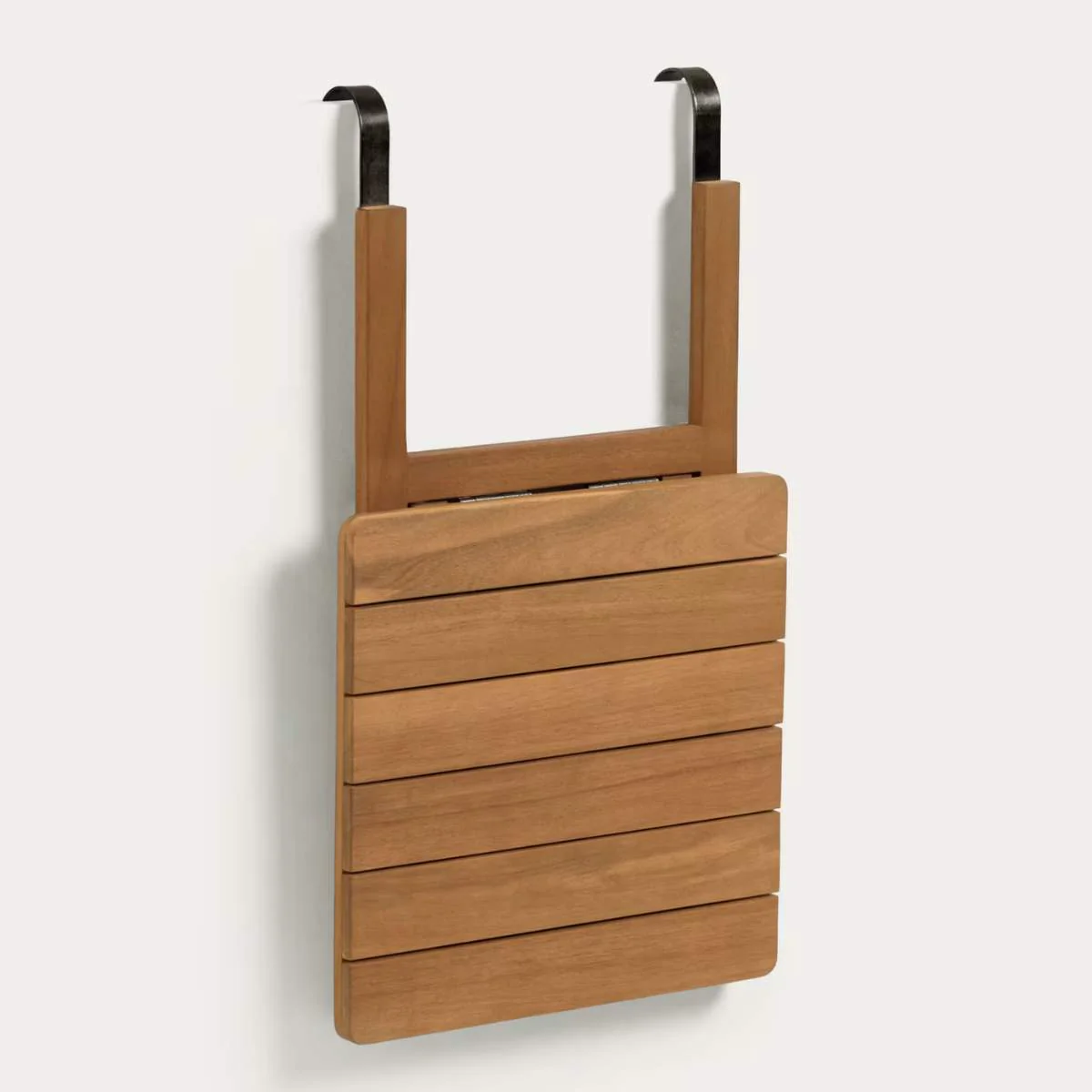 Kave Home Amarillis folding balcony table made from solid acacia wood, 40 x 42 cm FSC 100% - Image 2