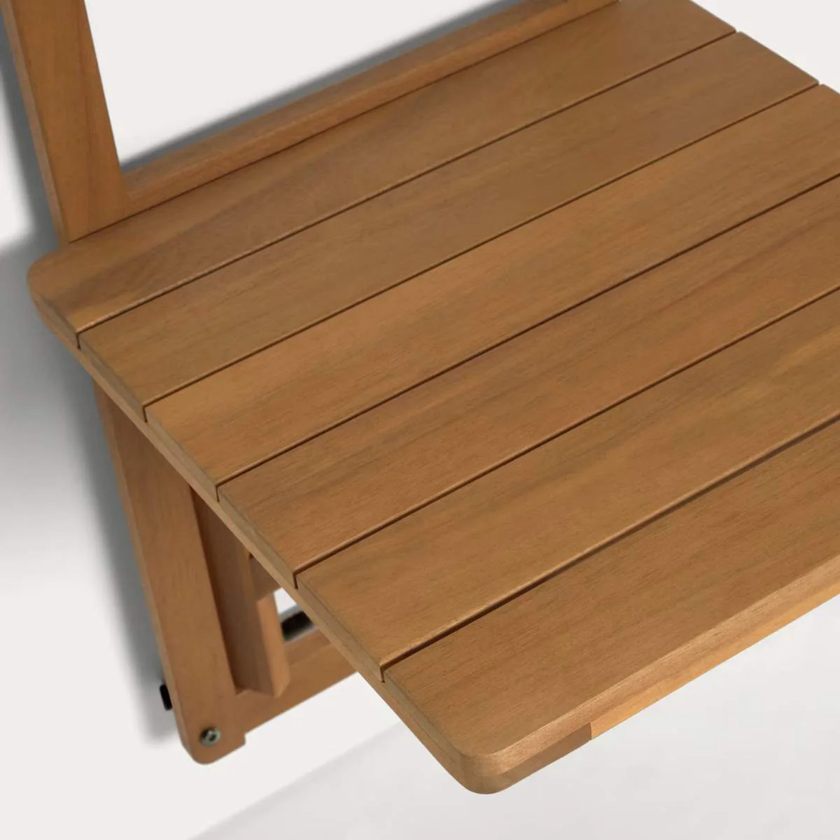 Kave Home Amarillis folding balcony table made from solid acacia wood, 40 x 42 cm FSC 100% - Image 3