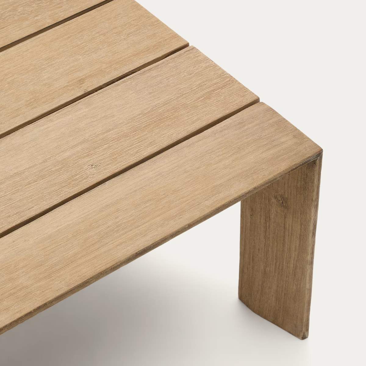 Kave Home Ambra coffee table in solid acacia wood with light finish 82.5 x 82.5cm FSC 100% - Image 3