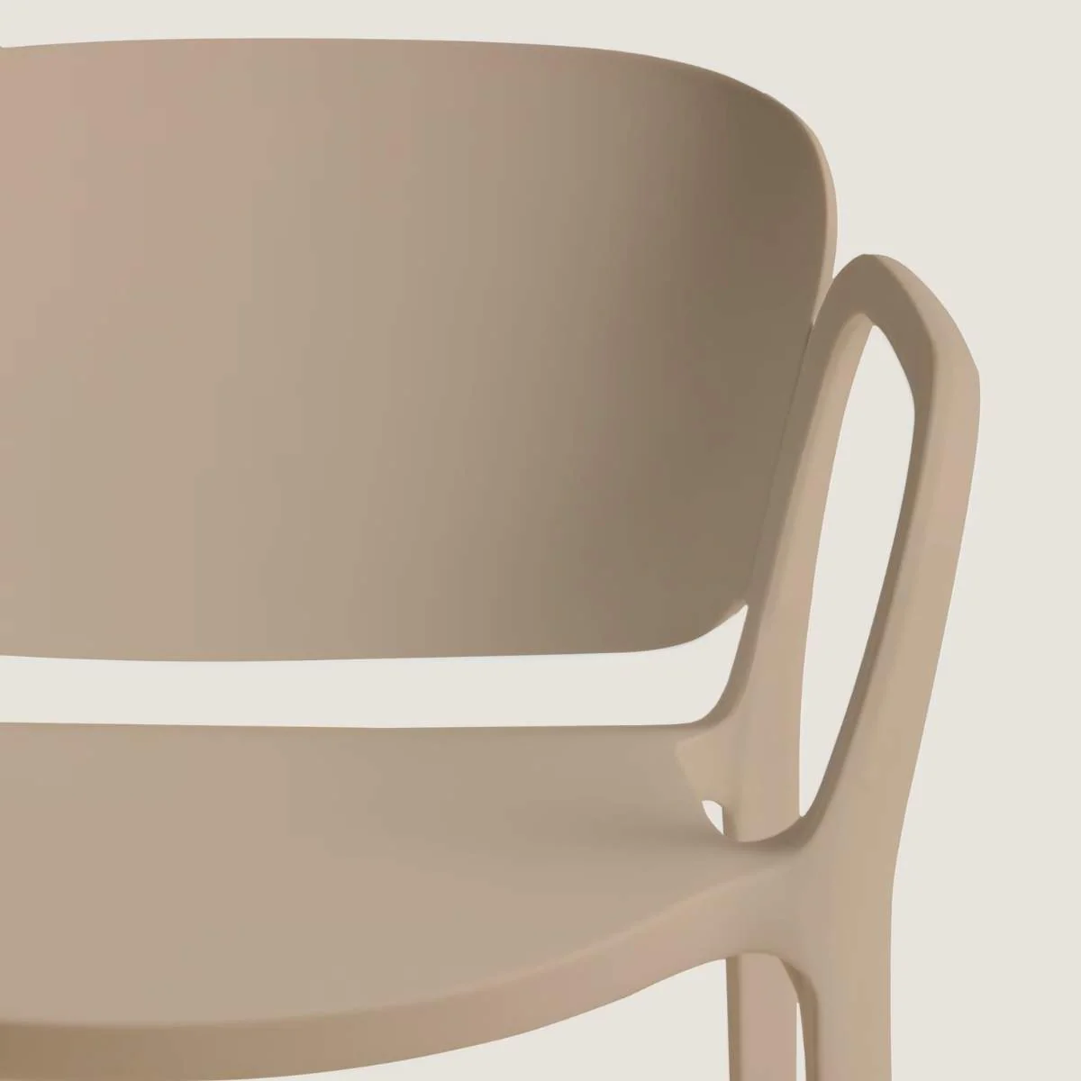 Kave Home Ania stackable outdoor chair in beige - Image 10
