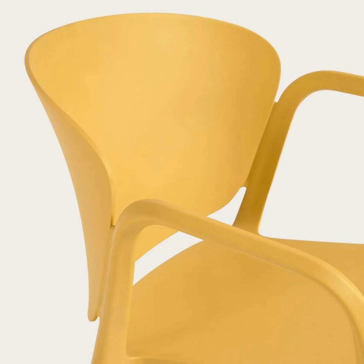 Kave Home Ania stackable outdoor chair in beige - Image 35