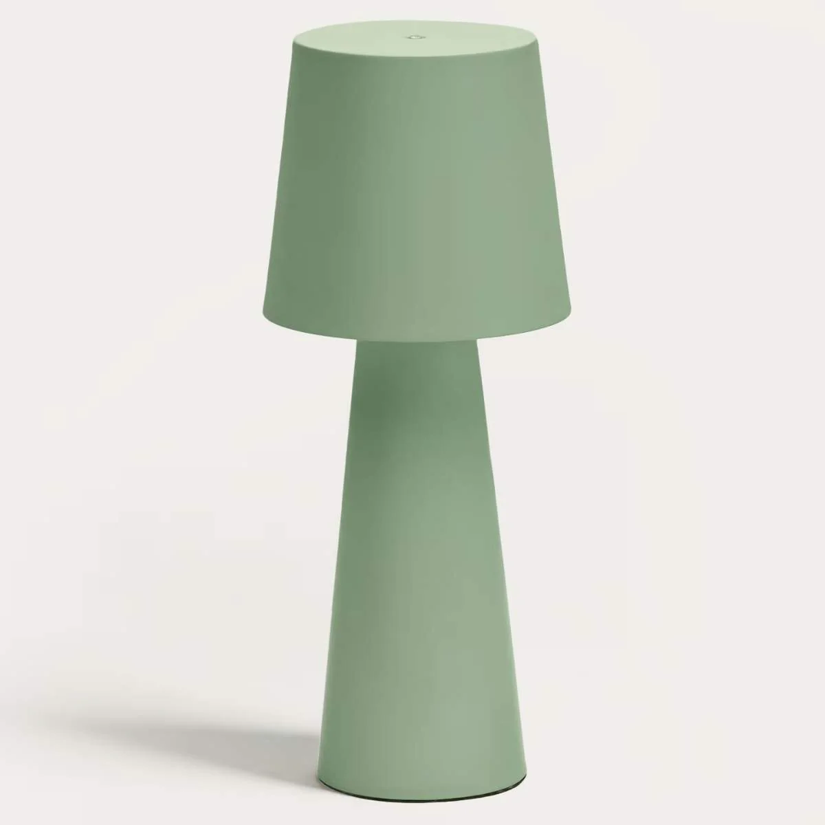 Kave Home Arenys large table lamp in metal with a shiny silver finish - Image 2