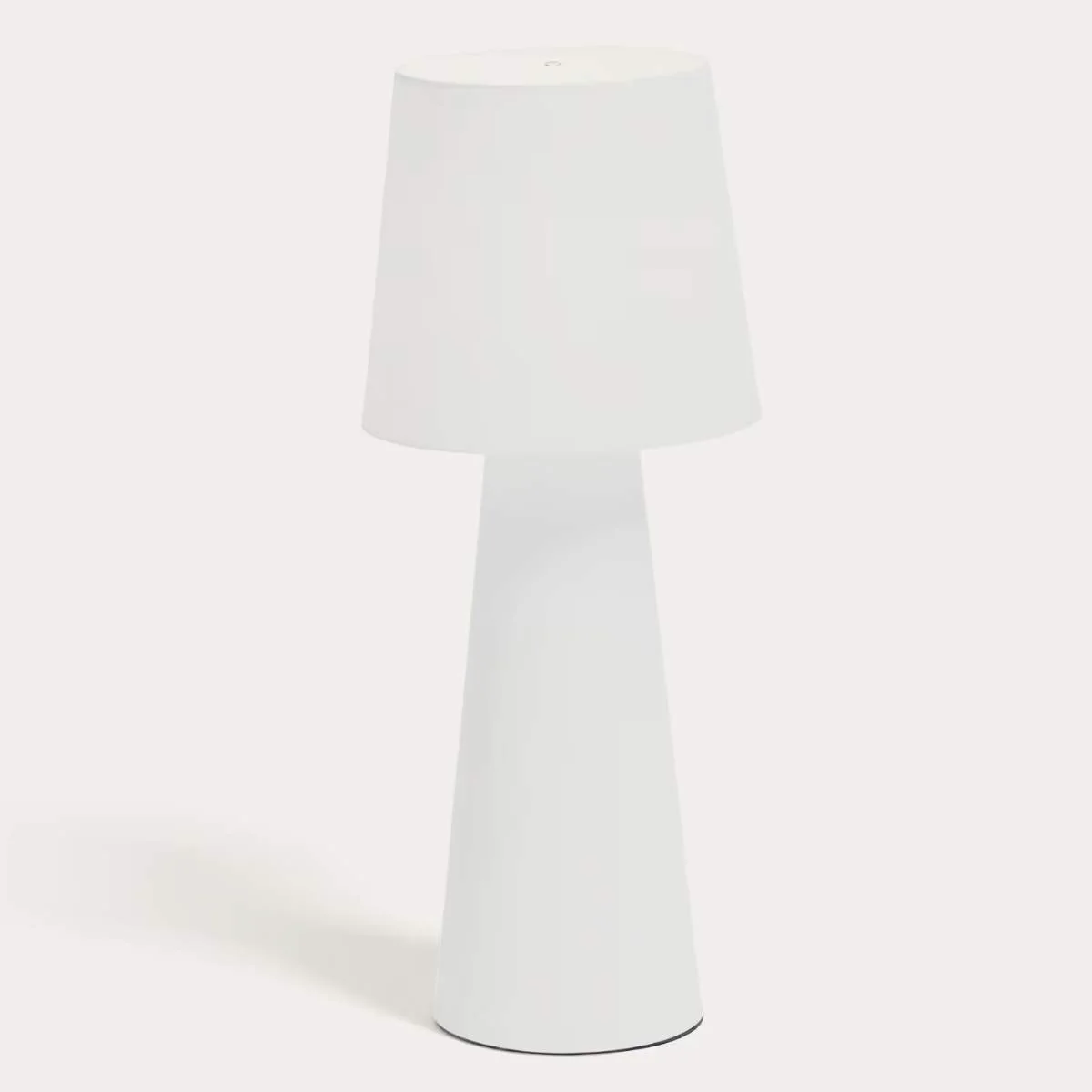 Kave Home Arenys large table lamp in metal with a shiny silver finish - Image 6