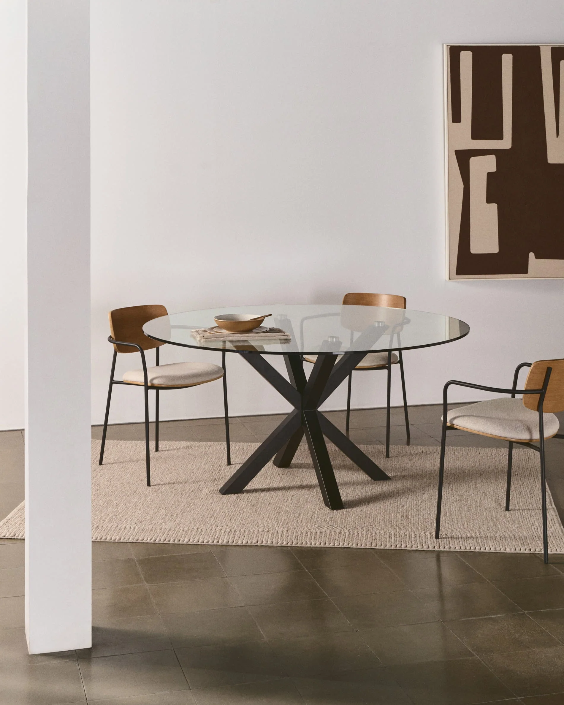 Kave Home Argo Round Glass Table - Image 2