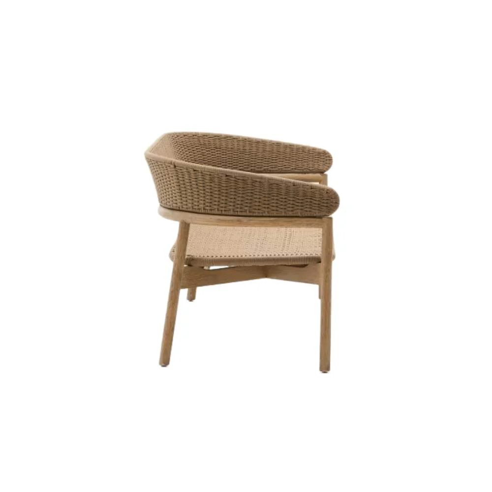 Kave Home Arinella 3-Seater Sofa in FSC 100% Solid Acacia Wood with Natural Finish and Beige Rope Cord 167 cm - Image 3