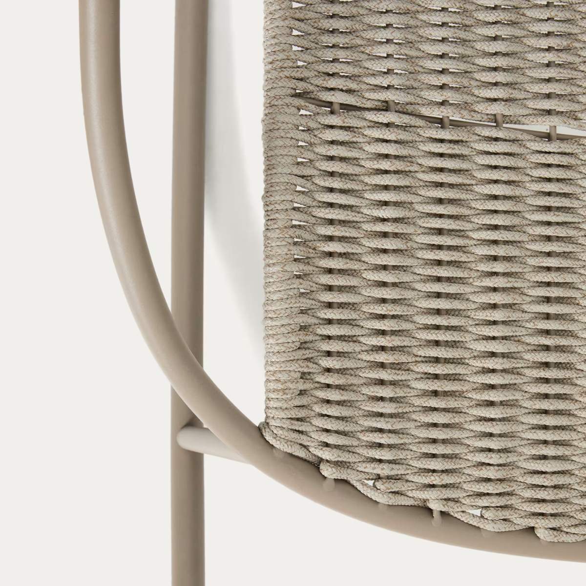 Kave Home Atrani rocking chair in galvanized steel and green rope - Image 17