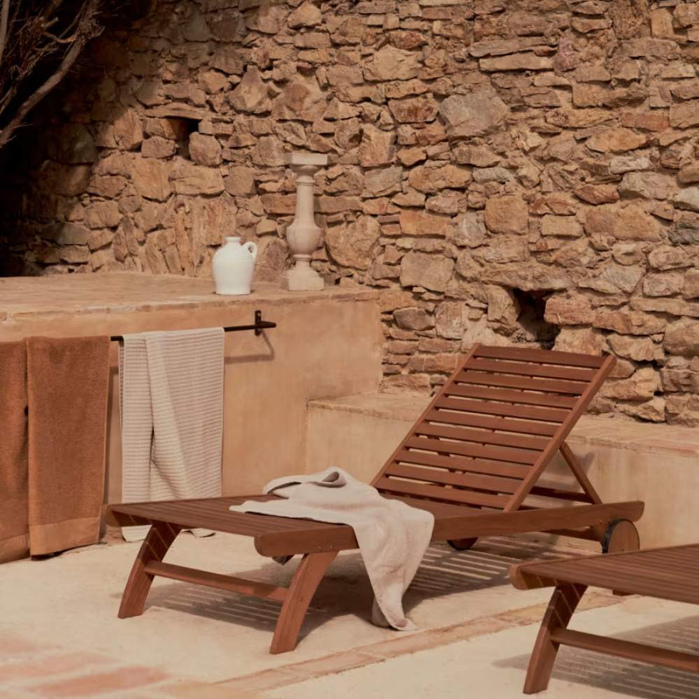 Kave Home Beila solid Eucalyptus Wood Outdoor Sun Lounger, FSC 100% - Image 10
