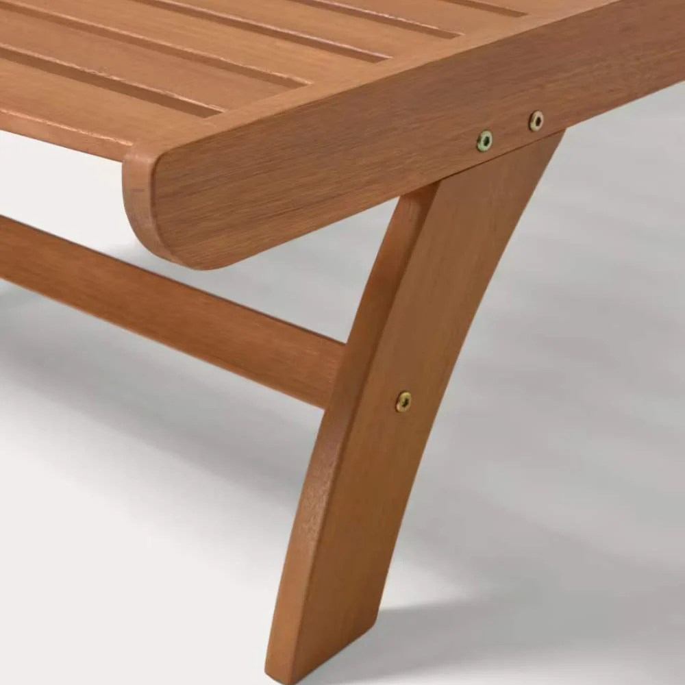Kave Home Beila solid Eucalyptus Wood Outdoor Sun Lounger, FSC 100% - Image 6