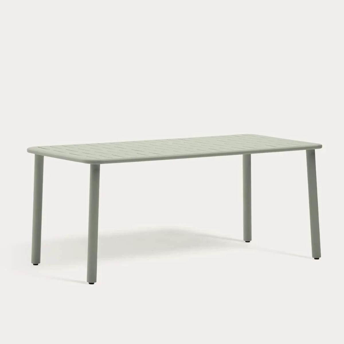 Kave Home Brai outdoor table in taupe galvanised steel 180 x 90cm - Image 9