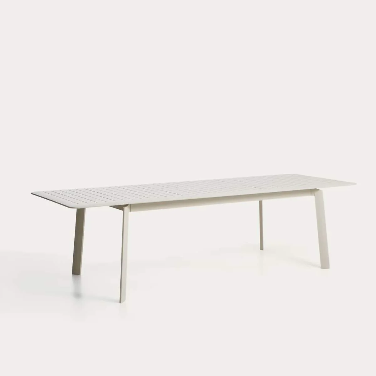 Kave Home Brela green extendable aluminium table 205(287) x 100cm - Image 12