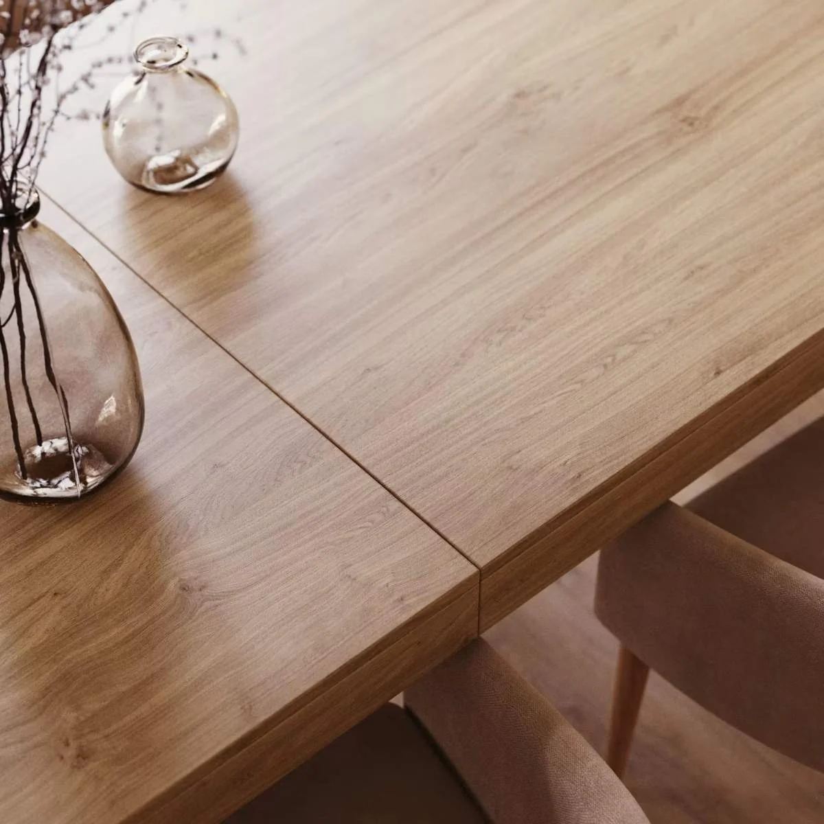 Kave Home Briva Extendable Table With A Natural Oak Wood Finish - Image 5