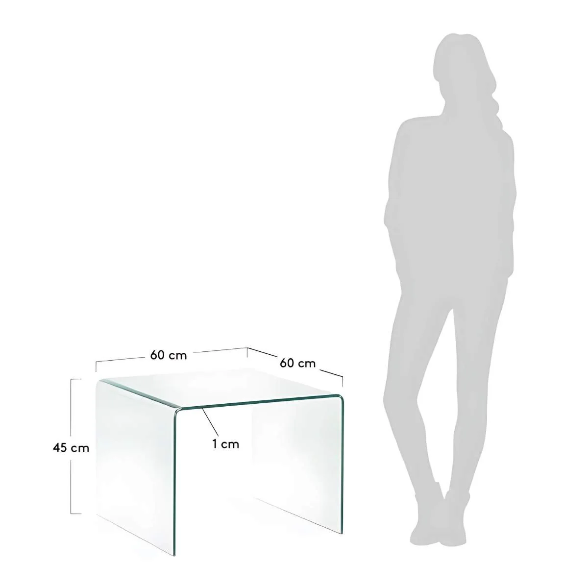 Kave Home Burano Glass Side Table 60cm X 60cm - Image 5