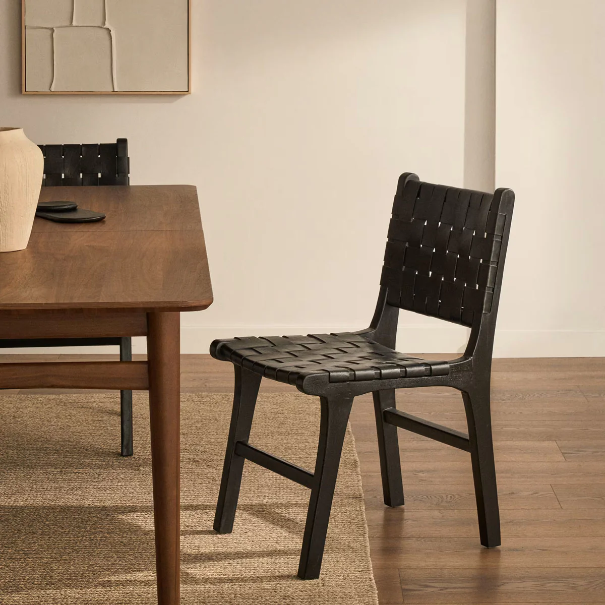 Kave Home Calixta Chair in Leather and Solid Teak - Image 16