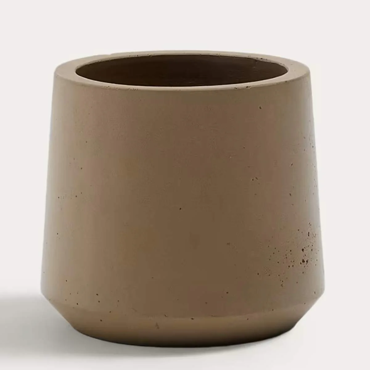 Kave Home Calun beige cement planter Ø 32cm