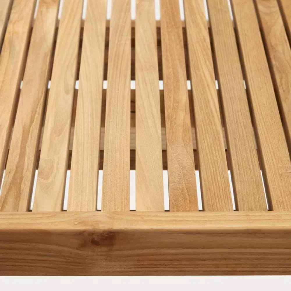 Kave Home Canadell 100% Outdoor Solid Recycled Teak Table, 220 x 100 cm - Image 3