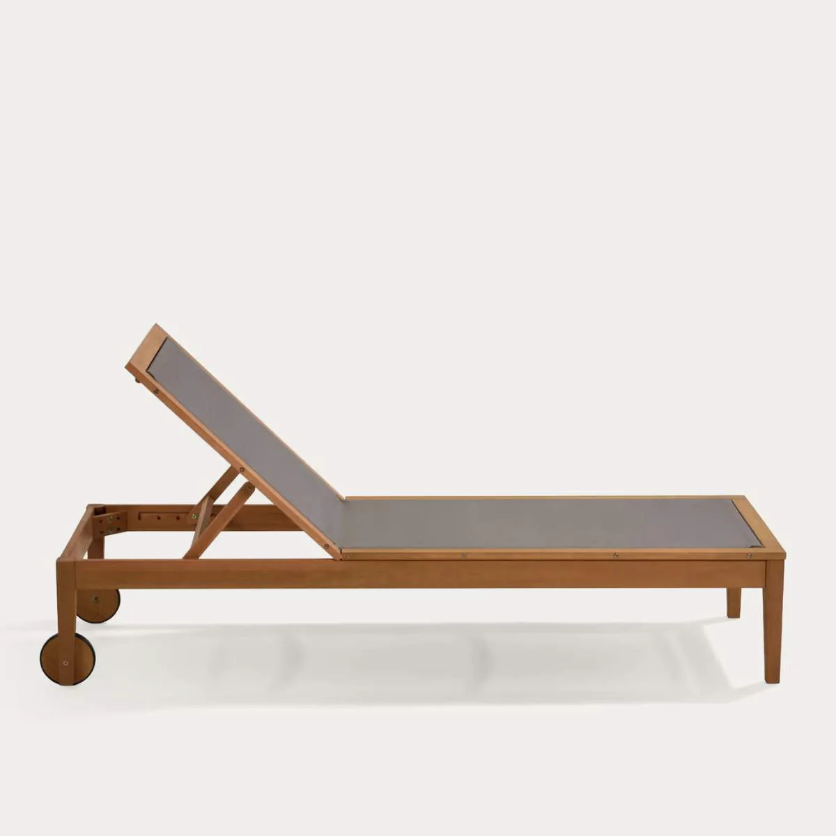 Kave Home Caterin solid eucalyptus wood outdoor sun lounger in beige, FSC 100% - Image 11