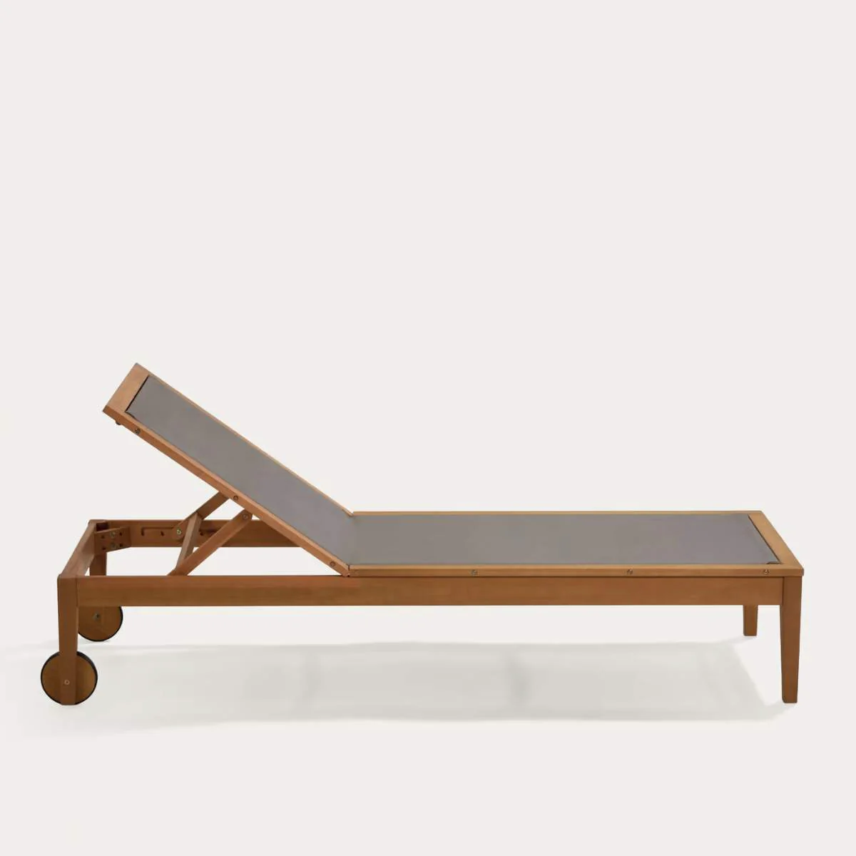 Kave Home Caterin solid eucalyptus wood outdoor sun lounger in beige, FSC 100% - Image 12