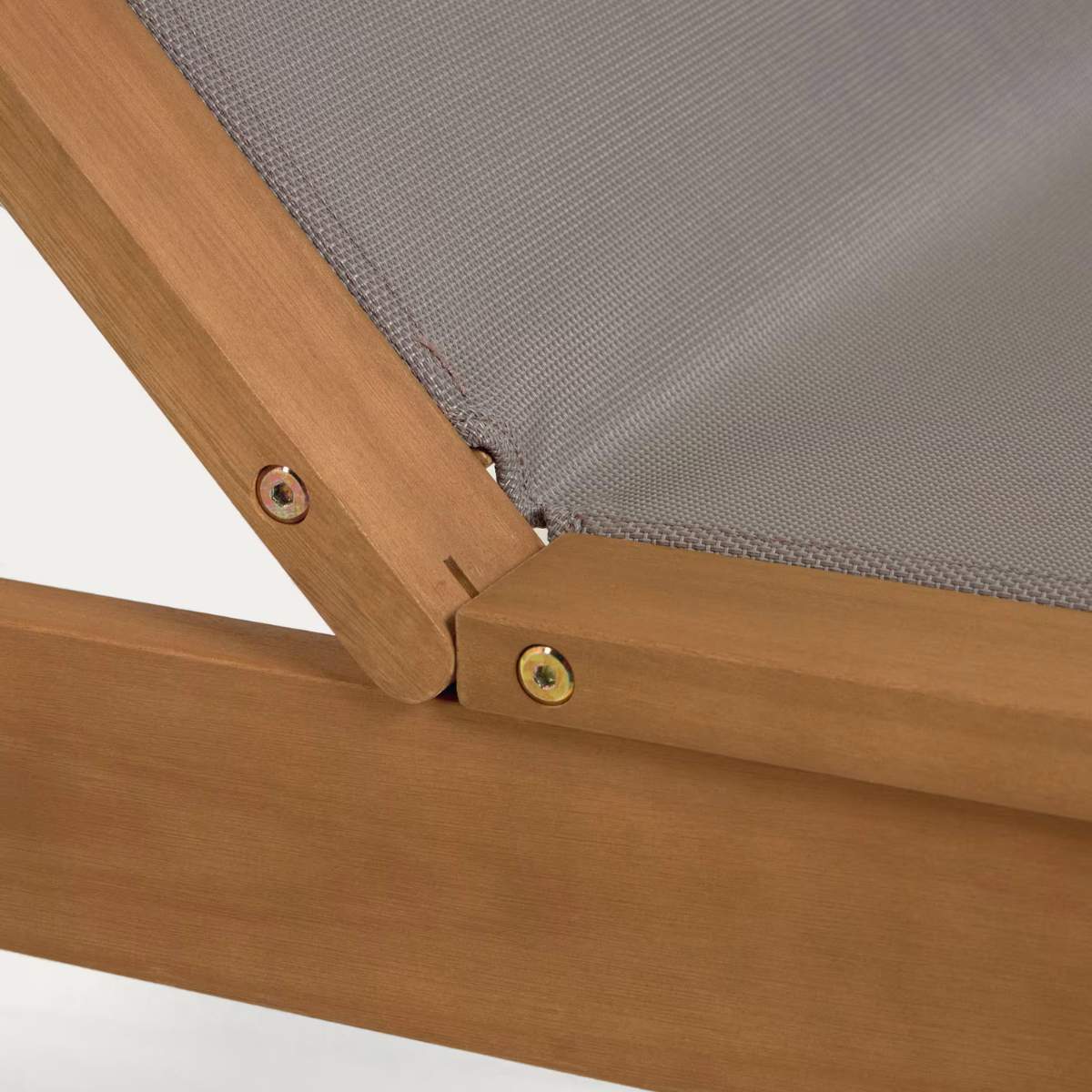 Kave Home Caterin solid eucalyptus wood outdoor sun lounger in beige, FSC 100% - Image 13