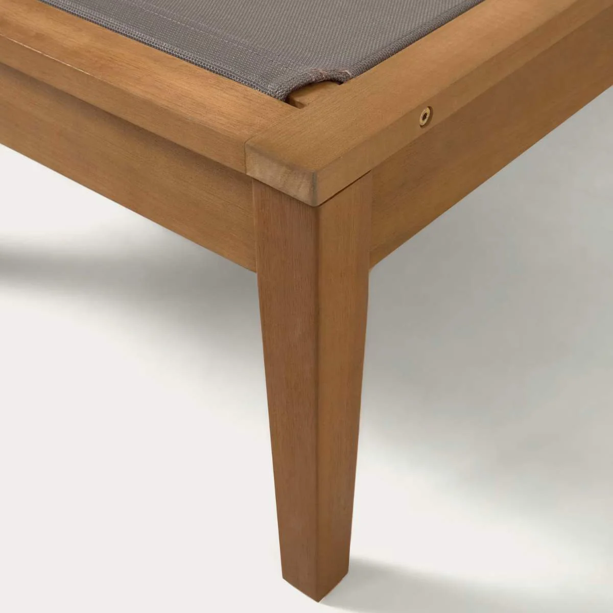 Kave Home Caterin solid eucalyptus wood outdoor sun lounger in beige, FSC 100% - Image 15