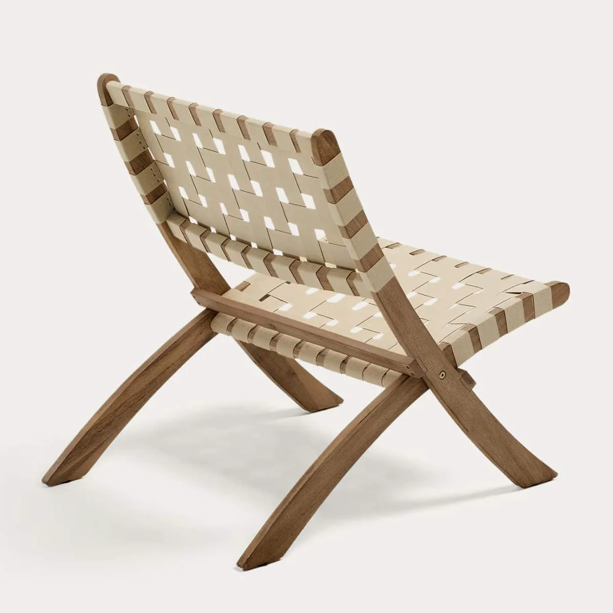 Kave Home FSC 100% green cord and solid acacia wood Chabeli folding chair - Image 10