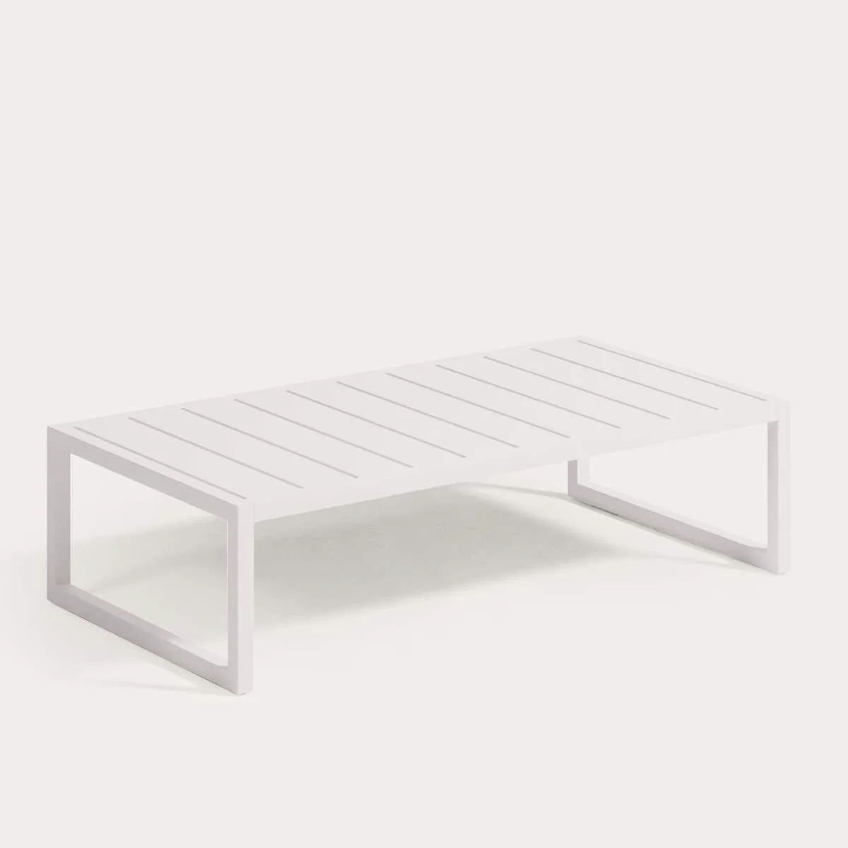 Kave Home Comova 100% outdoor coffee table made from green aluminium, 60 x 114 cm - Image 3