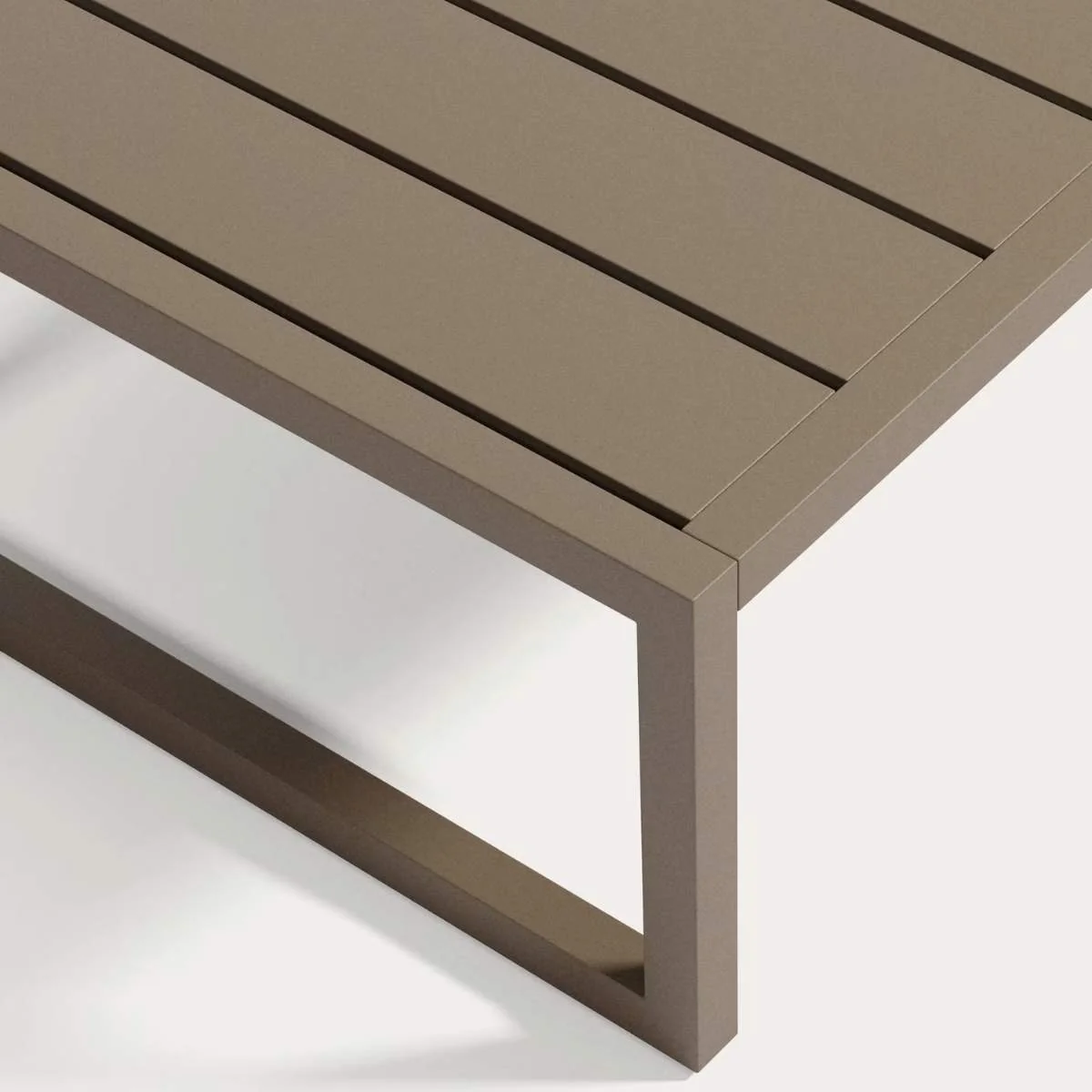 Kave Home Comova 100% outdoor coffee table made from green aluminium, 60 x 114 cm - Image 4