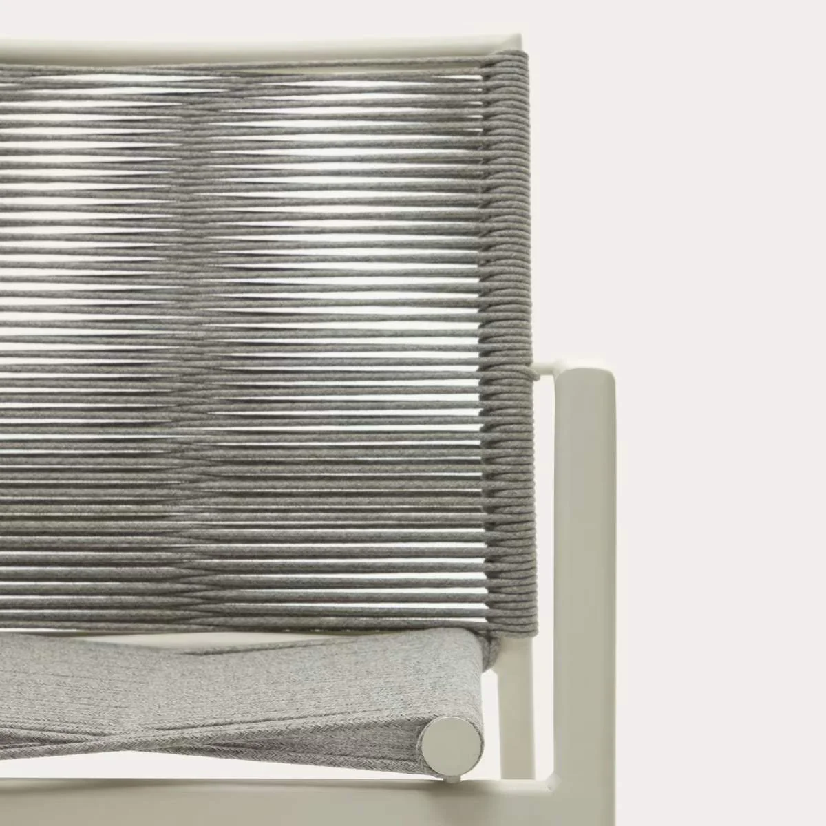 Kave Home Culip stackable outdoor chair in aluminium and cord in brown - Image 15