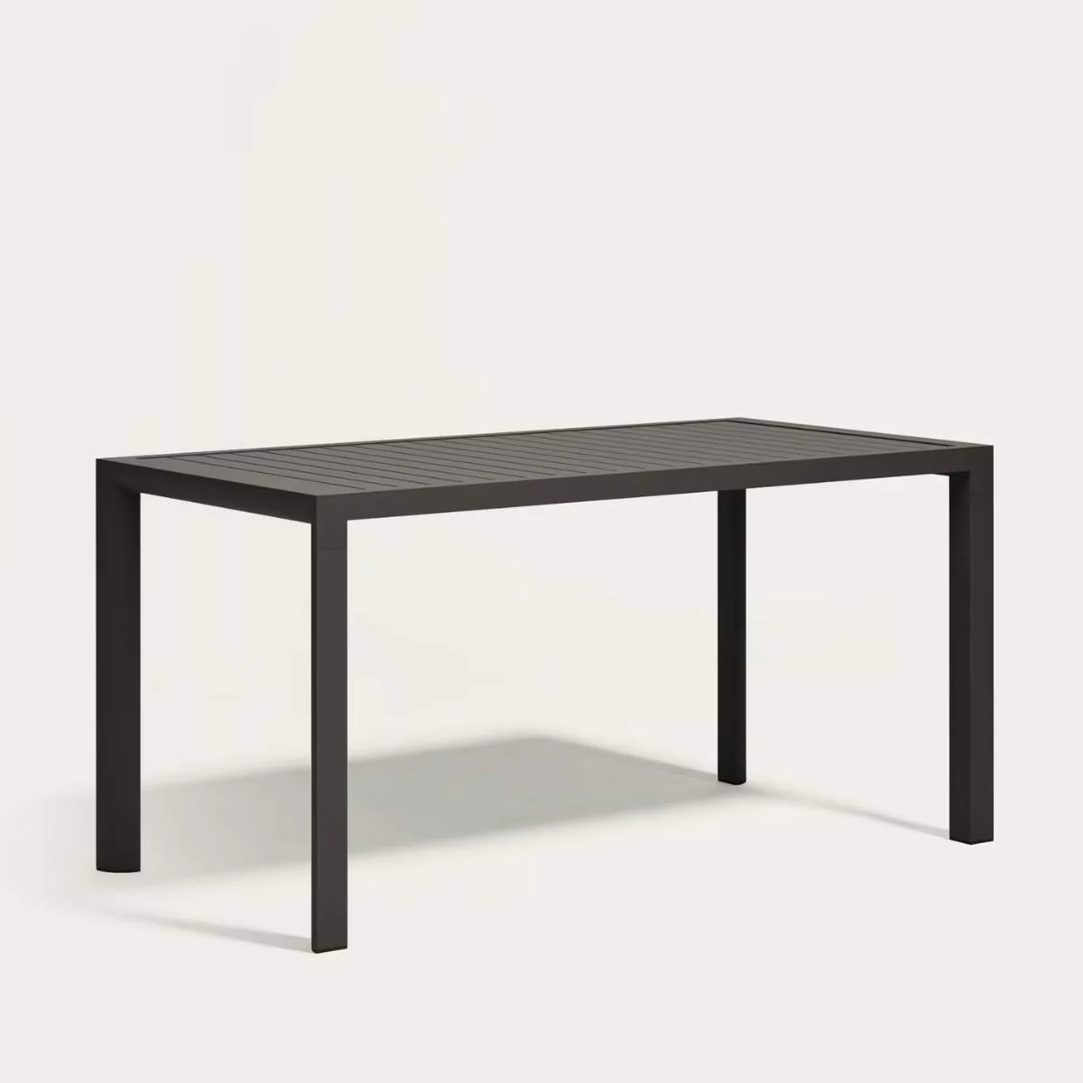Kave Home Culip aluminium outdoor table in powder coated white finish, 150 x 77 cm - Image 8