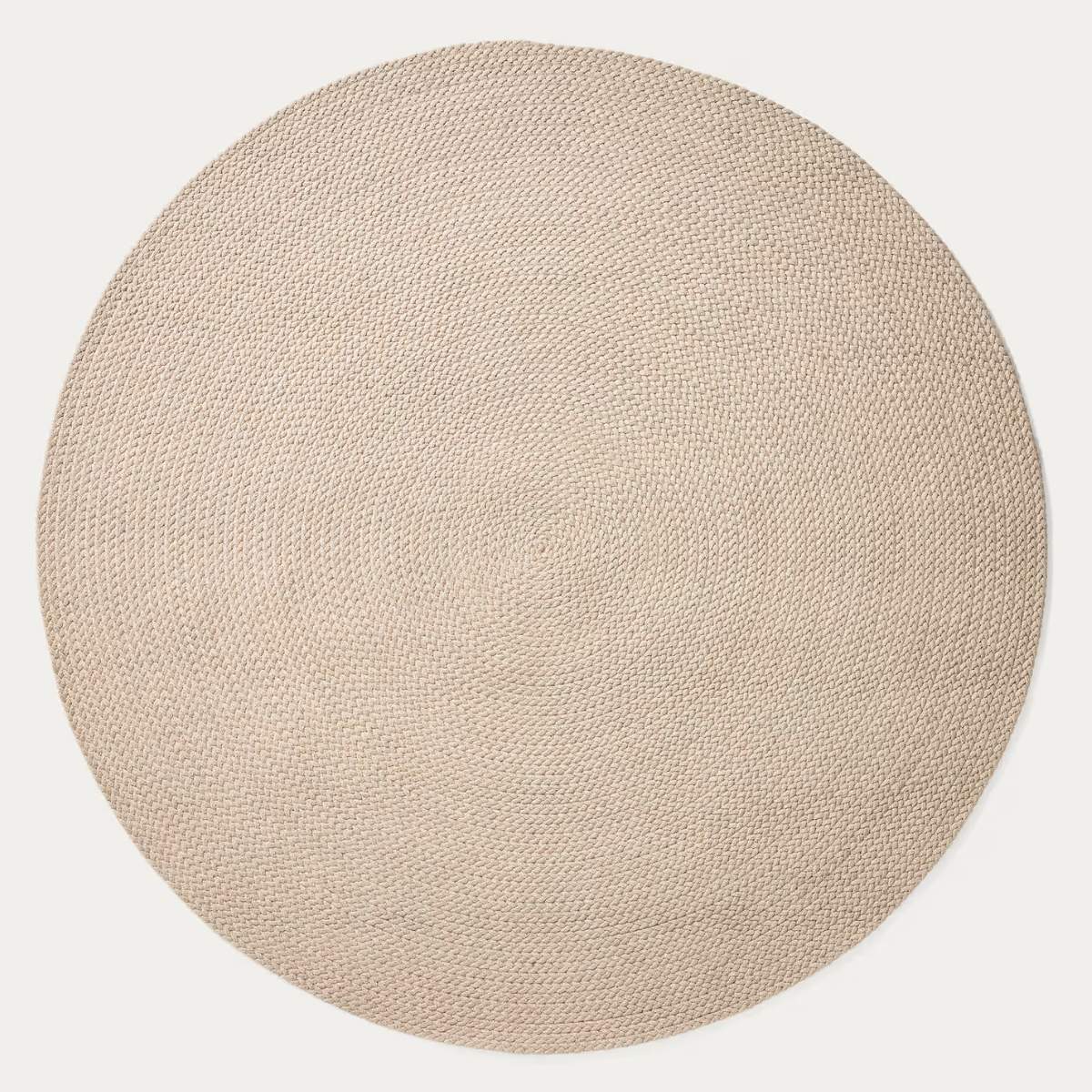 Kave Home Despas ecru synthetic fibre rug Ø150cm