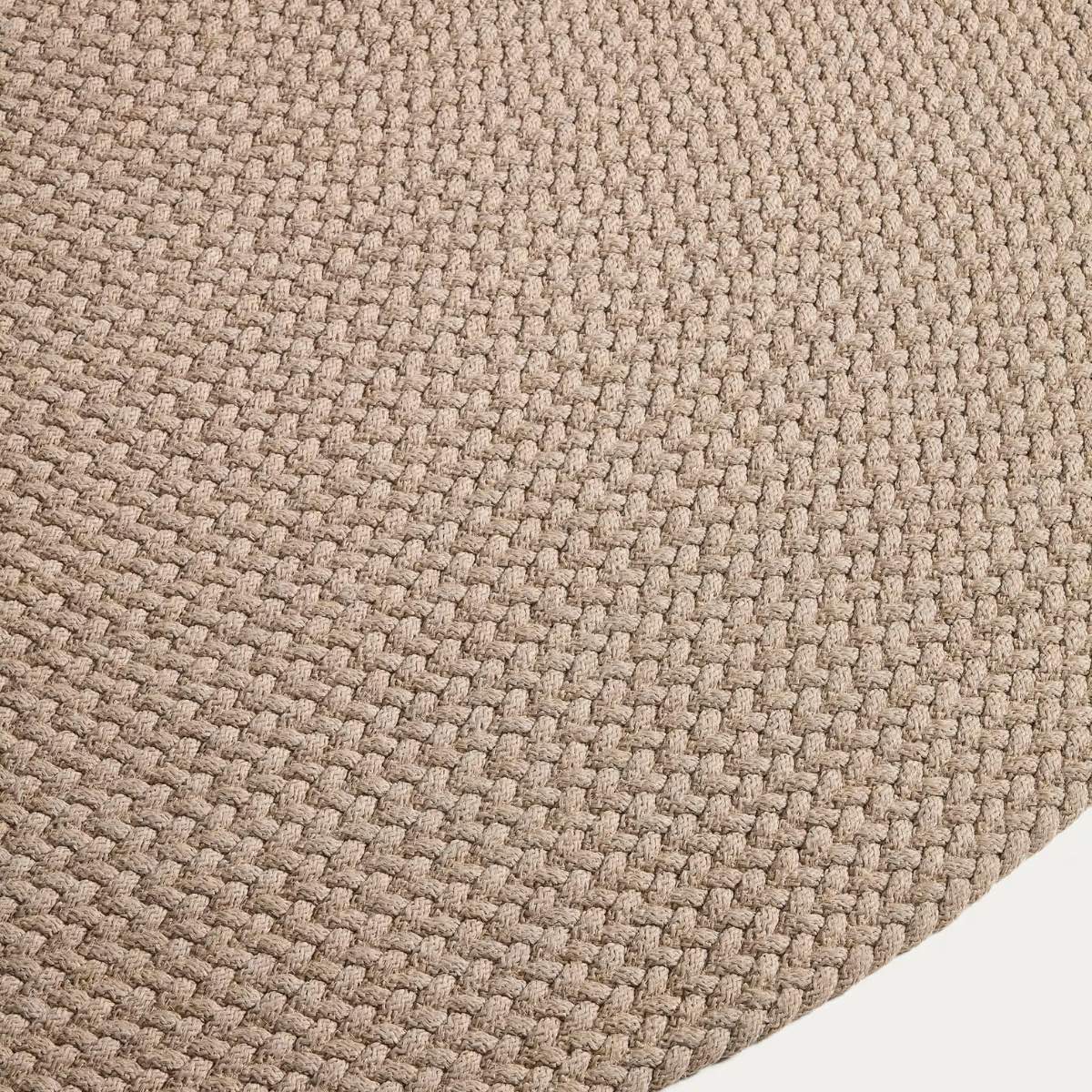 Kave Home Despas ecru synthetic fibre rug Ø150cm - Image 2