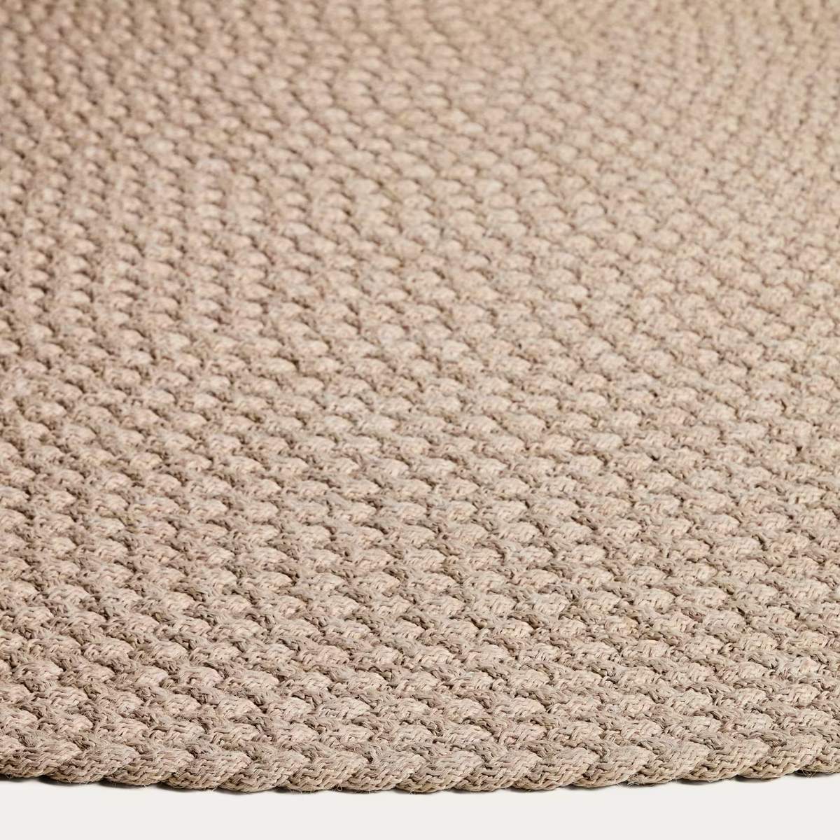 Kave Home Despas ecru synthetic fibre rug Ø150cm - Image 3