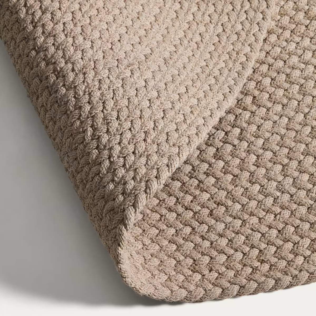 Kave Home Despas ecru synthetic fibre rug Ø150cm - Image 4