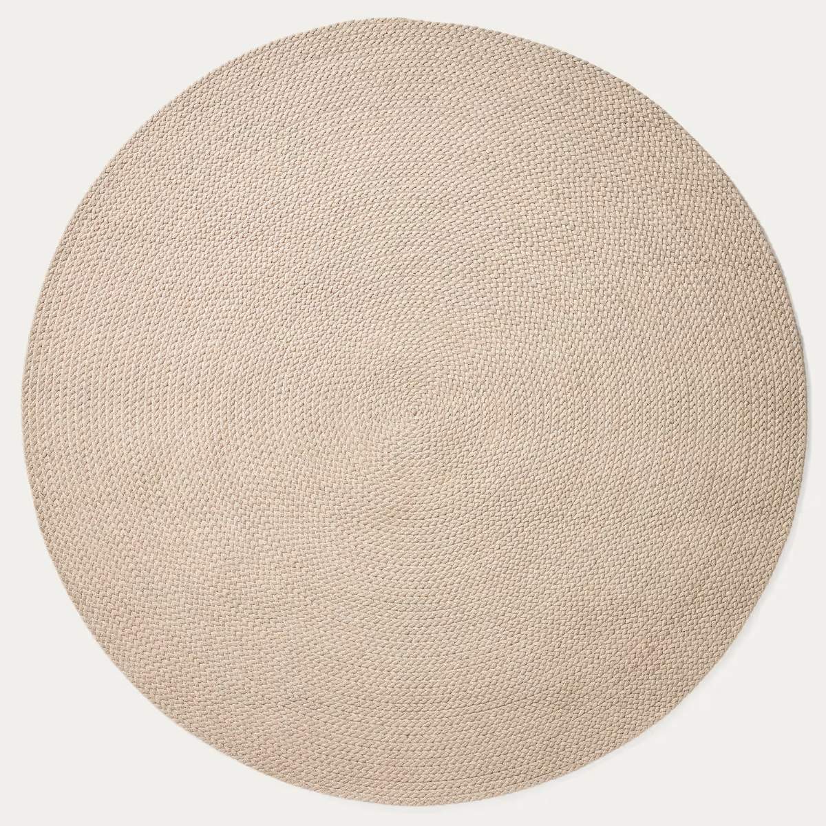 Kave Home Despas ecru synthetic fibre rug Ø200cm