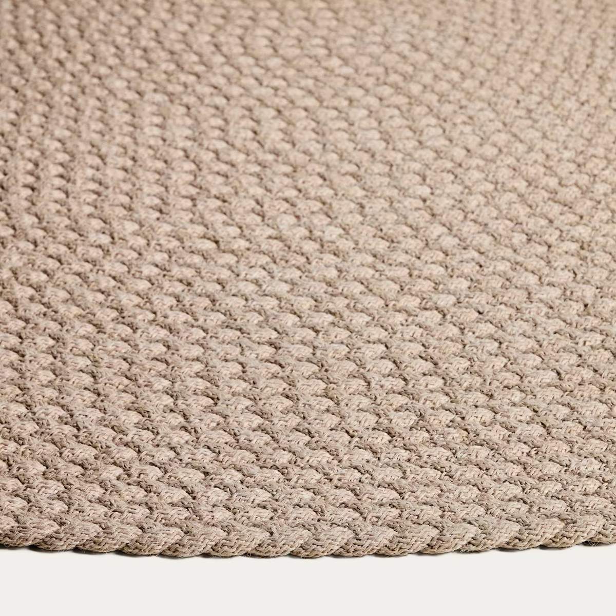 Kave Home Despas ecru synthetic fibre rug Ø200cm - Image 3