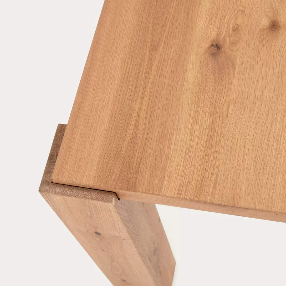 Kave Home Deyanira Table With Oak Veneer And Solid Oak Legs 220cm X 110cm - Image 3