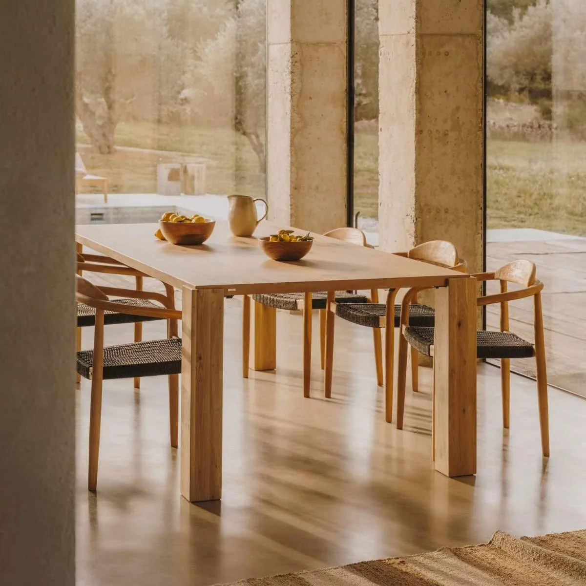 Kave Home Deyanira Table With Oak Veneer And Solid Oak Legs 220cm X 110cm - Image 5