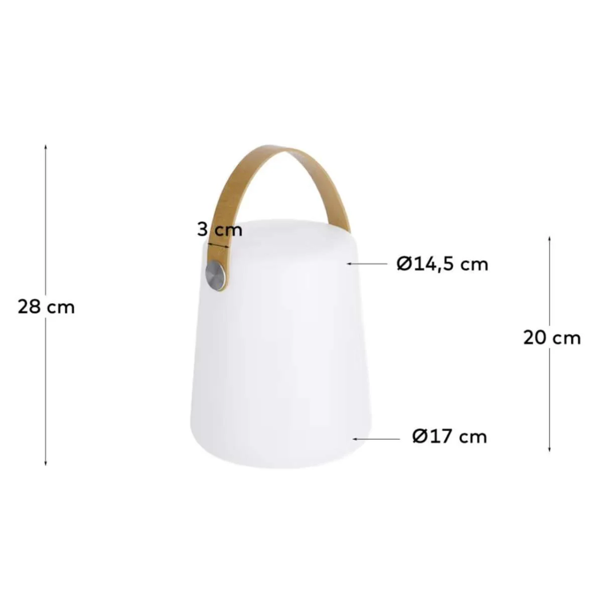Kave Home Dialma table lamp with brown flex - Image 5