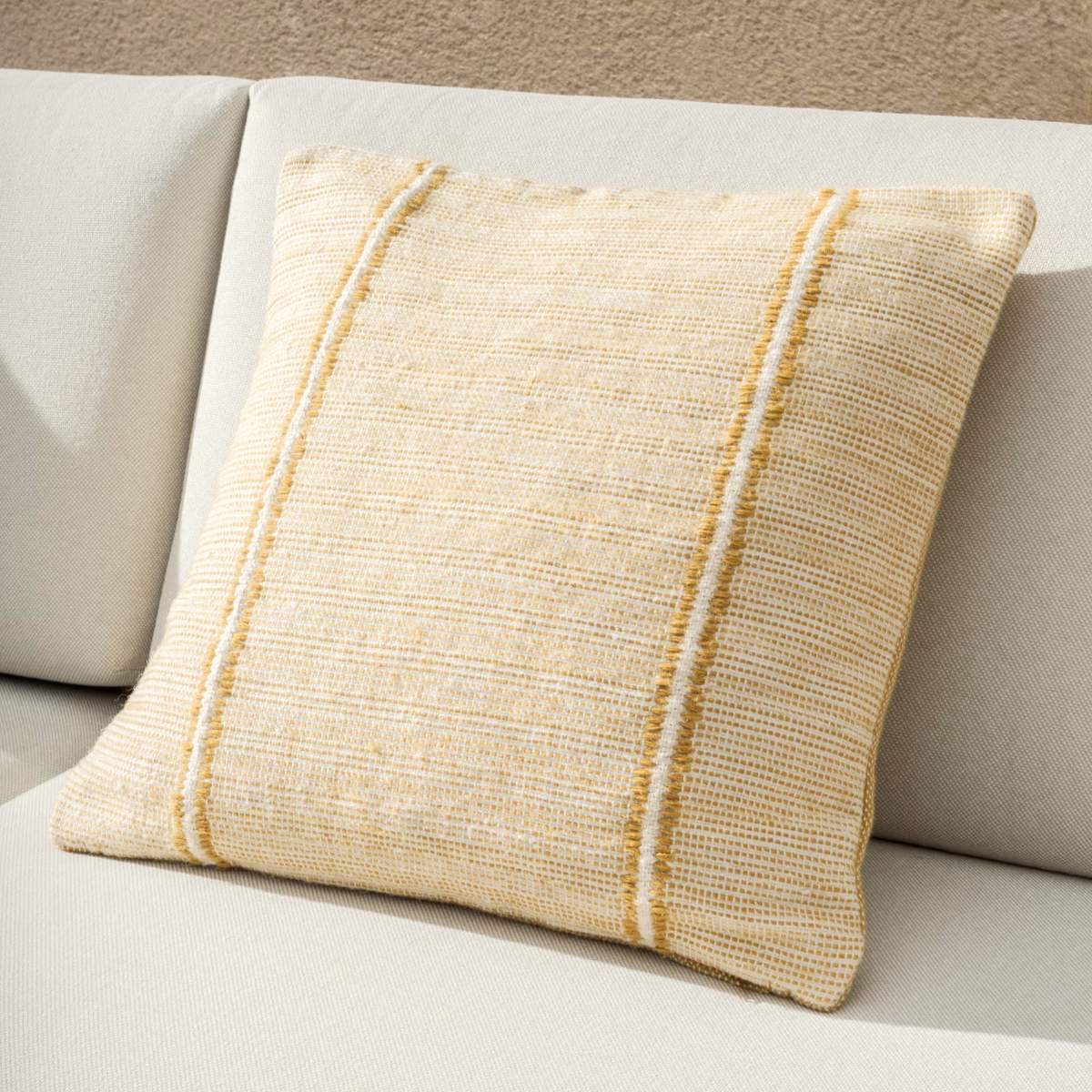 Kave Home Drati yellow 100% PET cushion cover 45 x 45 cm - Image 9