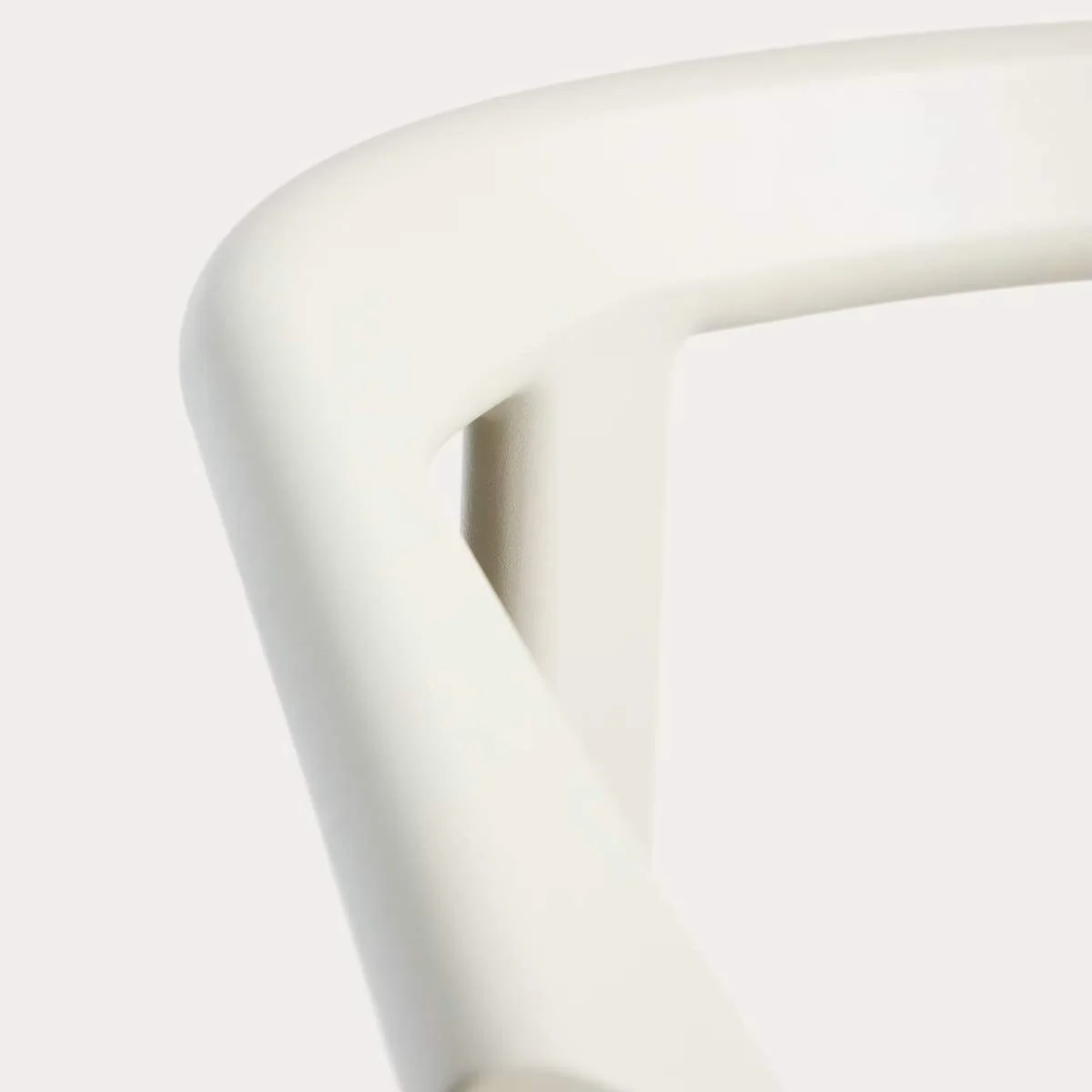 Kave Home Erice stool in aluminium and ecru rope cord 75cm - Image 8