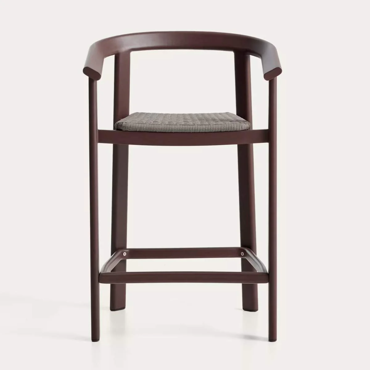 Kave Home Erice stool in aluminium and ecru rope cord 65cm - Image 12