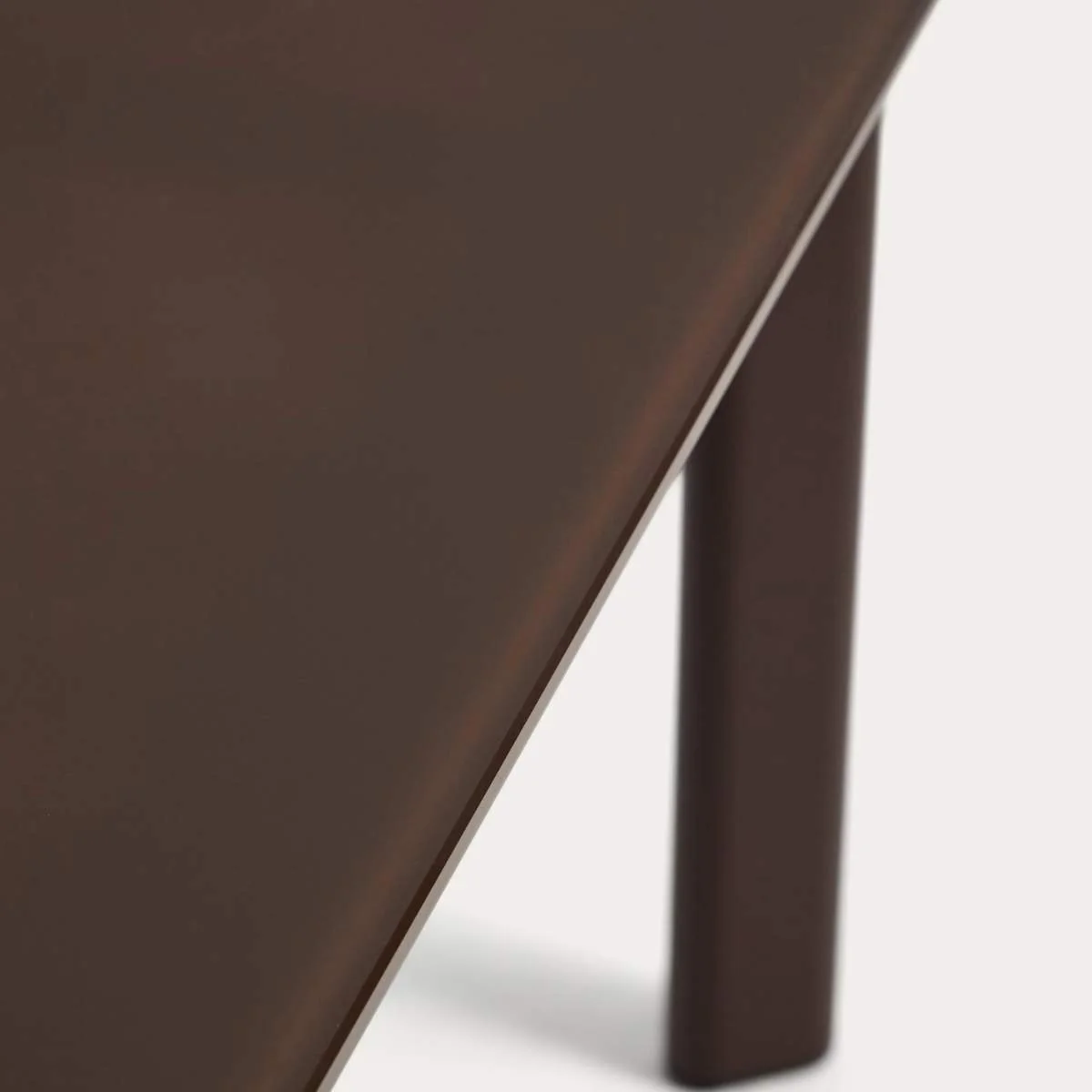 Kave Home Erice oval table in aluminium and ecru tempered glass 180 x 90 cm - Image 10