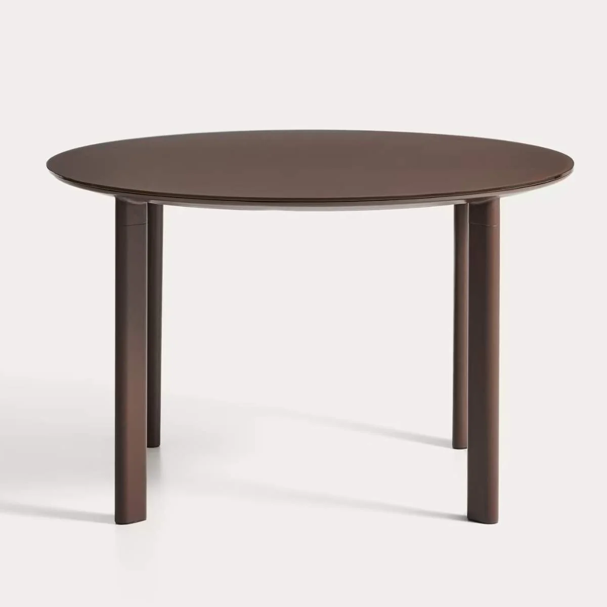Kave Home Erice round table in aluminium and ecru tempered glass Ø120 cm - Image 7