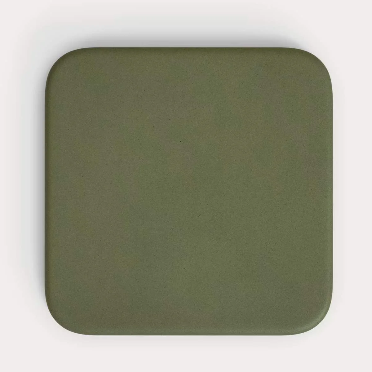 Kave Home Esilda outdoor table with green cement top 70x70cm and green steel base Ø55x72cm - Image 2