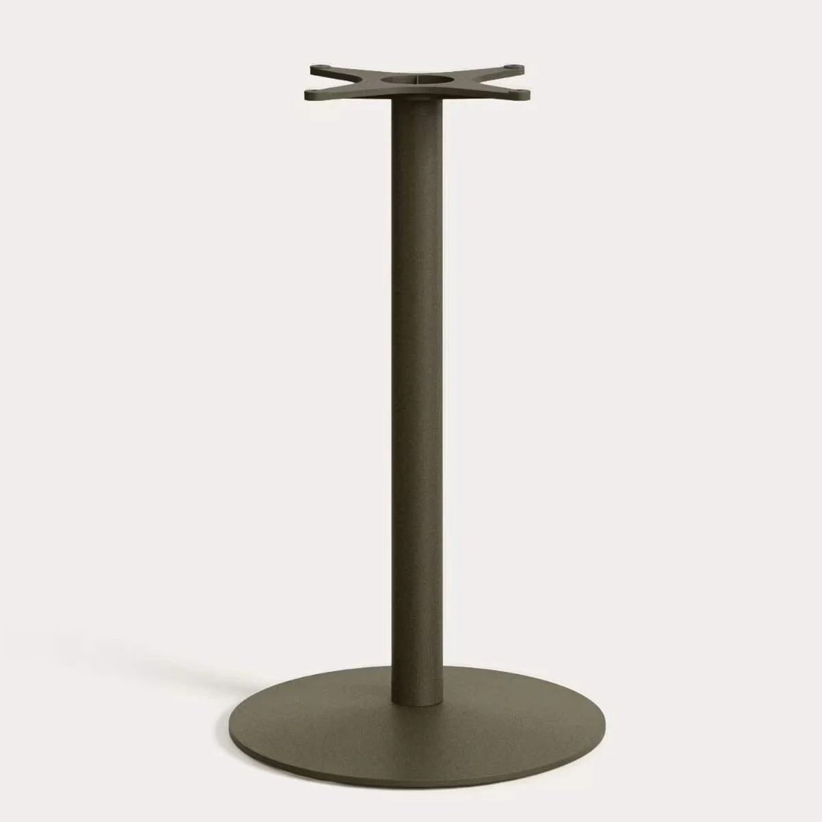 Kave Home Esilda outdoor tall table with FSC 100% acacia top 80x80cm and green steel base Ø55x96cm - Image 3