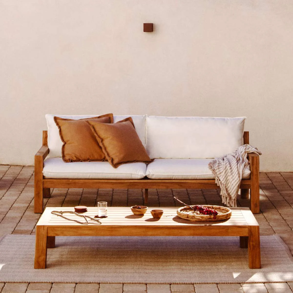 Kave Home Forcanera coffee table in solid teak, 150 x 71 cm - Image 8