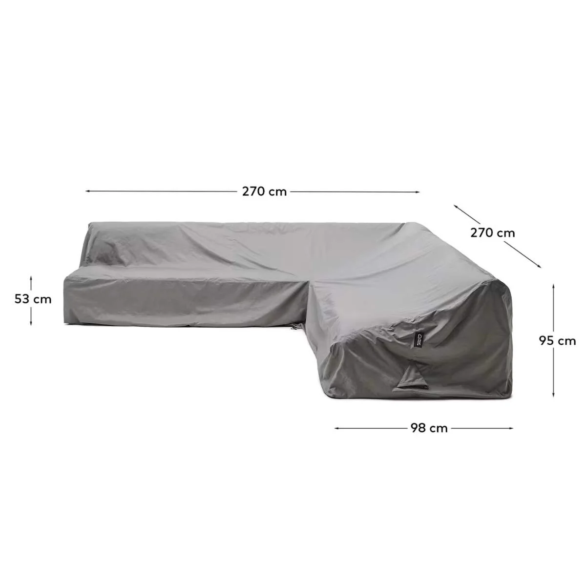 Kave Home Iria protective cover for outdoor furniture max. 270 x 270 cm - Image 2