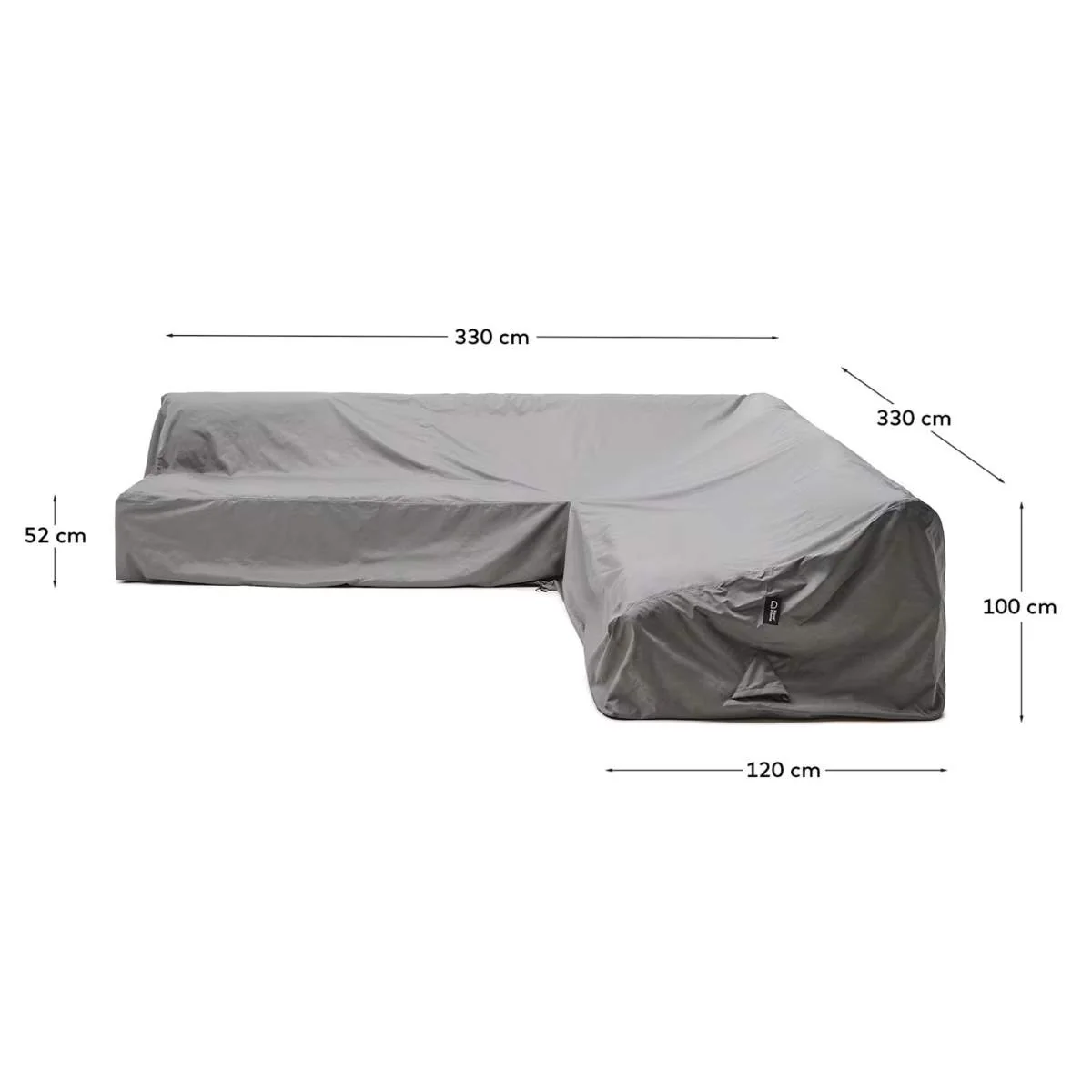 Kave Home Iria protective cover for outdoor furniture max. 330 x 330 cm - Image 2