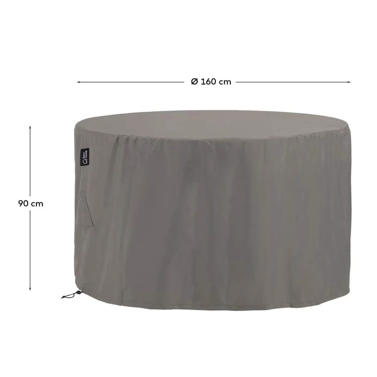 Kave Home Iria protective cover for outdoor furniture max. Ø160 cm - Image 2