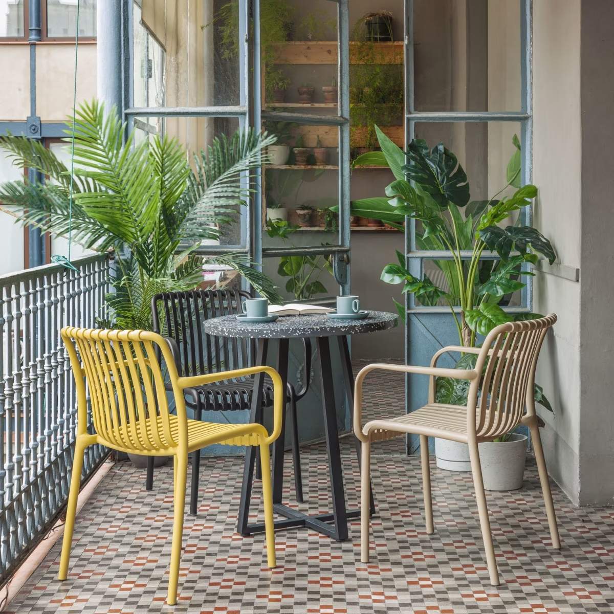 Kave Home Isabellini stackable outdoor chair in terracotta - Image 51