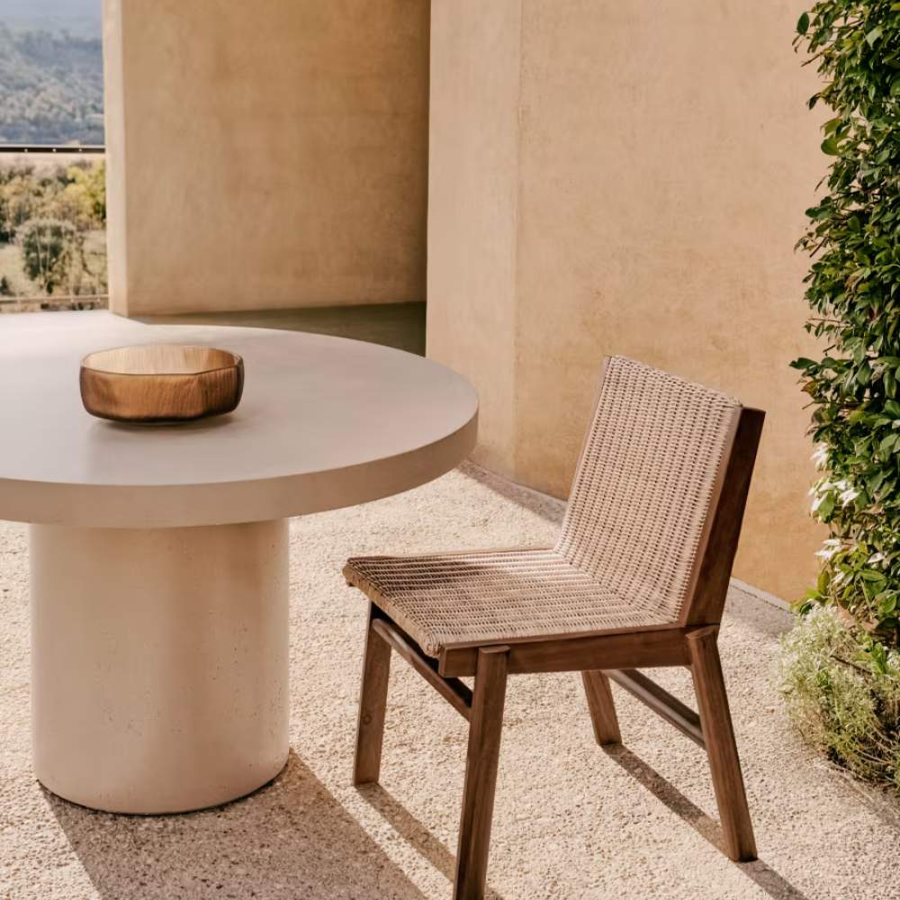 Kave Home Itani Chair in FSC 100% Solid Acacia Wood and Synthetic Rattan - Image 9